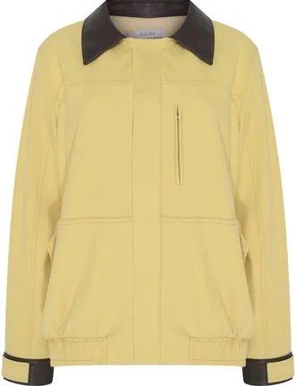 Isolda Amazona jacket - women - Viscose/Viscose/Polyamide/Elastane - P - Yellow