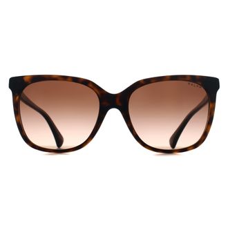 Ralph Lauren Ralph by Lauren Square Womens Dark Havana On Transparent Gradient Brown RA5343U - One Size