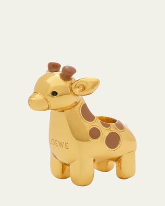 Loewe Giraffe Dice in Brass