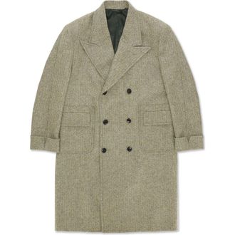 Fortela Double Breasted Bogart Coat in Green at Nordstrom, Size 52 Eu