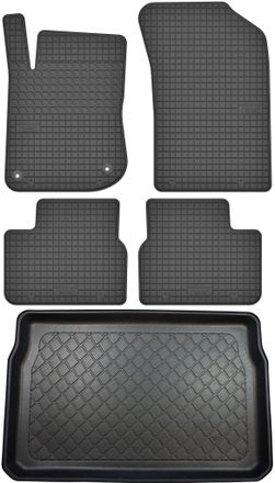 OEM Juego De Alfombrillas De Goma Para Coche Y Alfombrilla Para Maletero Para Peugeot 208 Hatchback (de Marzo De 2012 A Mayo De 2019)