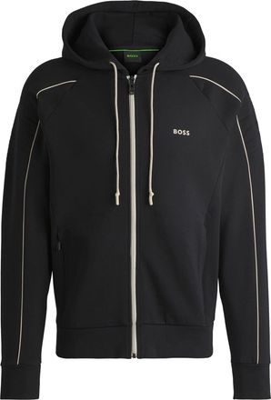 HUGO BOSS Mens Hbg Saggy Full Zip Hoodie in Black - Size Small