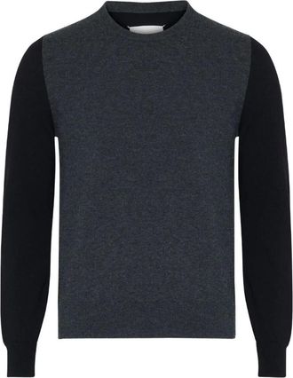 Maison Margiela Two-Tone Wool Pullover With Elbow Patches