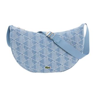 Lacoste Sac Lune Moyen Neocroc - female - Lacoste - Shoulder Bags - Blue - ONE SIZE - Bags