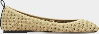 Marc Jacobs The Logo Ribbon Crochet Ballerina Flats
