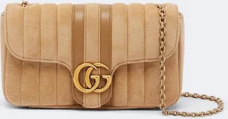 Gucci Borsa a spalla GG Marmont Mini in suede