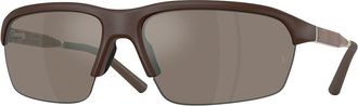 Oliver Peoples OV5572S R-6 70057I Mens Sunglasses Brown Size 65