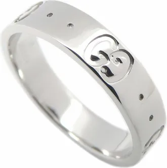 Gucci Icon White Gold (18K) Band Ring (Pre-Owned)