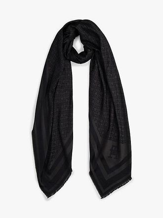 Tommy Hilfiger TH Monogram Scarf With Wool