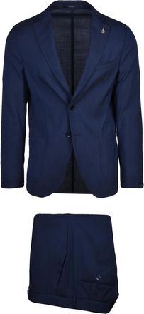 Paoloni Mens Classic Suit - Blue