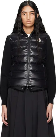 MONCLER｜SLEEVELESS (8P00004 89AKA F07) Moncler: Black Down Vests now up to −27% | Stylight