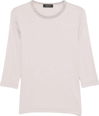 Fabiana Filippi Long Sleeve Top - Dames - Longsleeves - Beige - M - Tops