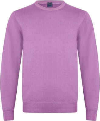 Fedeli Jersey de Cuello Redondo en Cachemira - Knitwear - Hombre - P&uacute;rpura - XL