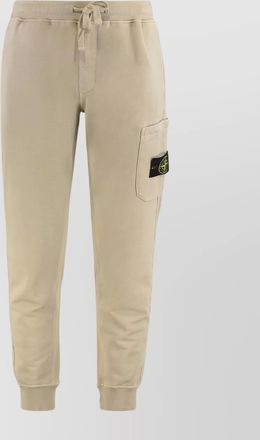 Stone Island cotton jogger trousers adjustable fit
