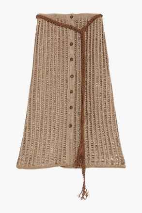 Solid & Striped The Vivienne crochet-knit midi skirt - Neutral - M