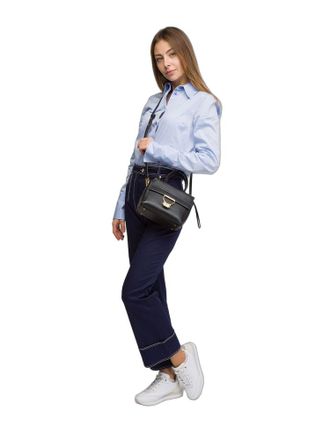 Coccinelle Womens Handbag Black Cowhide Leather