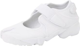 Nike Womens Air Rift Sneaker, White Black, 3.5 UK