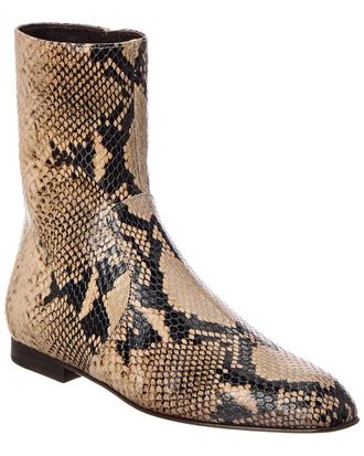 Khaite Khaite Colt Python-Embossed Leather Bootie