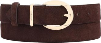 Kazar Suede Belt - Dames - Riemen - Bruin - 120 CM - Su&egrave;de - Accessoires