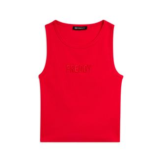 Freddy Canotta Cropped con logo FREDDY ricamato