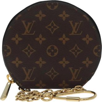 Louis Vuitton Pre-owned Wallets, female, Brown, Size: ONE SIZE Pre-owned Monogram Canvas Round Coin Purse