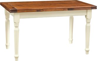 Biscottini International Mesa Extensible 140x80 Cm Mesa De Madera Maciza Comedor Cocina Mesa Rectangular Exterior Interior Estilo Country