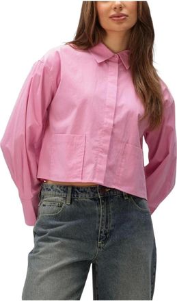 Y.A.S Y.a.s, Dames, Blouses & Shirts, Roze, Maat: XL Katoen