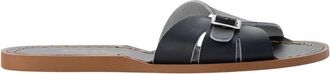 Salt-Water Youth Classic Slide Sandals In Black