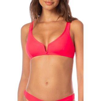 Maaji Victoria Reversible Bikini Top in Red at Nordstrom Rack, Size X-Small