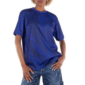 Burberry Crew Neck Rose Print T-Shirt, Size X-Small