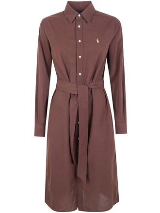Ralph Lauren Long Sleeves Shirt Midi Dress