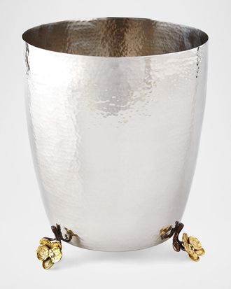 Michael Aram Gold Orchid Wastebasket