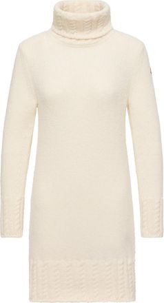 Moncler Moncler Alpaca Blend Knit Turtleneck Dress, Women, White, Size: Xs
