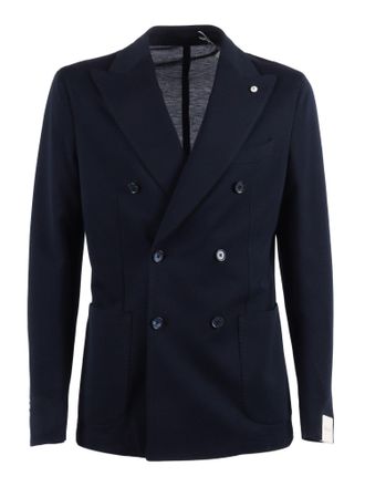 L.B.M. 1911 Double Breasted Structured Blazer