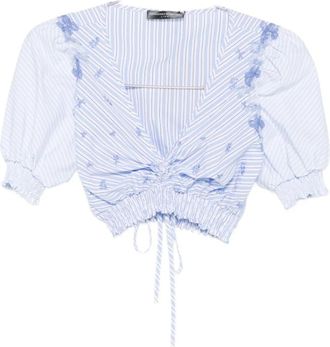 Ermanno Scervino Blouses, female, Blue, Size: XS Top