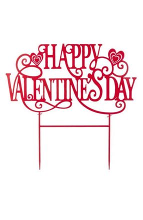 Glitzhome 23.25H Metal Happy Valentines Day Yard Stake in Red at Nordstrom, Size Medium