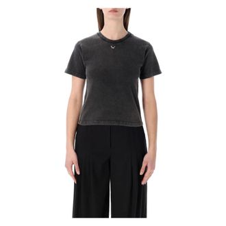 Ottolinger T-Shirts, female, Black, Size: S Pierced T-Shirt