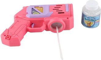 OEM M&aacute;quina De Burbujas Autom&aacute;tica Con Led, Motor Potente Y 10 Orificios Antifugas, Incluye L&iacute;quido Para Burbujas Rosa