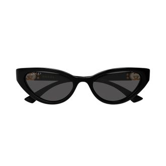 Gucci Cat Eye Zonnebril - Dames - Accessoires - Zwart - Maat: 52 MM