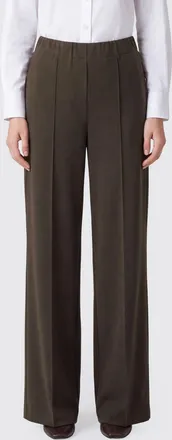 Eleh High-Waisted Wide-Leg Cotton Blend Trousers