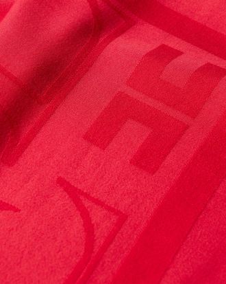 Elisabetta Franchi Womens Foulard Logo Red Passion Viscose Modal Scarf Scarfs