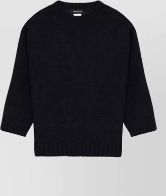 Fabiana Filippi knit crew neck top ribbed trims