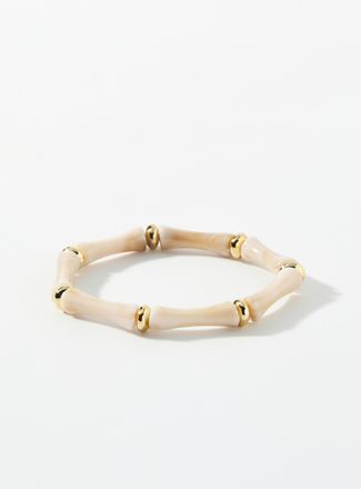 Simons Womens Curved tubular stone bracelet