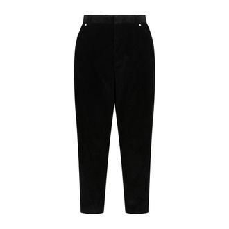 Prada Slim-fit Trousers, male, Black, Size: XL Pinwale Corduroy Trousers