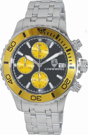 Torino Carrero Time Bold - Cx2 Chronograph Yellow Dial Mens Watch C1S3735YL