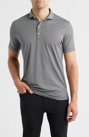 Johnnie-O Lyndon Classic Fit Polo in Black Seal at Nordstrom, Size Xx-Large
