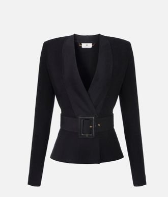 Elisabetta Franchi Strickjacke mit G&uuml;rtel