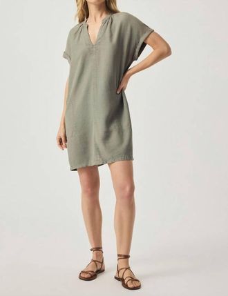 Splendid Lauren Dress In Soft Vintage Olive Branch