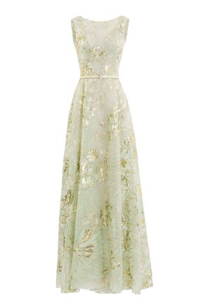 Saiid Kobeisy Embroidered Tulle Dress