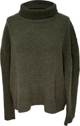 Nili Lotan Nili Lotan Omaira Turtleneck Sweater in Olive Lambswool